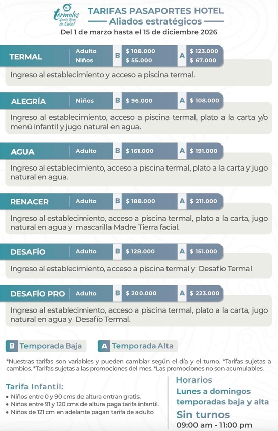 tarifas-2026-pasaportes-hotel-termales - Alquiler Fincas Turisticas Quindio, Eje Cafetero, Hoteles, Alojamientos Pasadía Hotel Termales